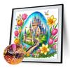 Kreatives Oster-Dekorations-Set 5D DIY Teilweise Speziell Geformter Bohrer Diamantmalerei-Set Heimdeko für Schlafzimmer Wohnzimmer 30x30cm