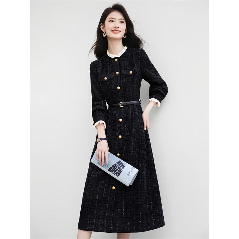 Hepburn Style Commuter A-Line Shirt Dress
