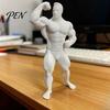 Figurină Musculară Realistă Imprimată 3D Figurină Bărbat Culturist, Ornament Mini Atlet Fitness pentru Birou, Sculptură Artă Musculară Detaliată din PLA pentru Sală