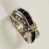 E-Commerce Electroplated Amethyst Diamond Ring Popular Creative Women'S Hand Jewelry