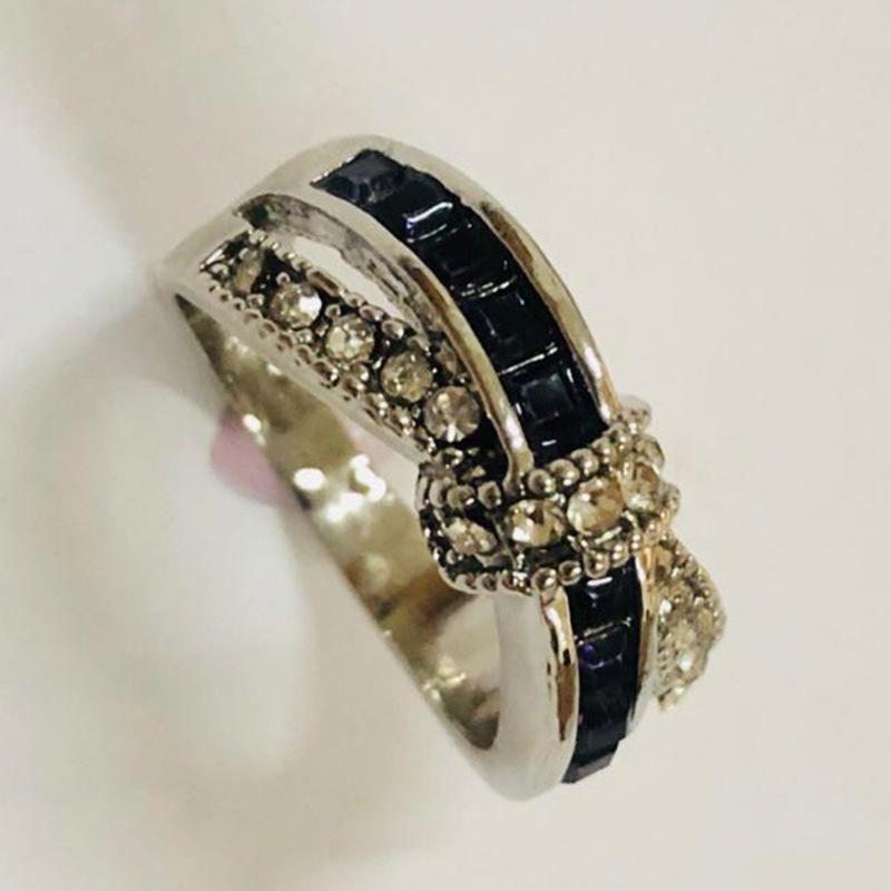 E-Commerce Electroplated Amethyst Diamond Ring Popular Creative Women'S Hand Jewelry