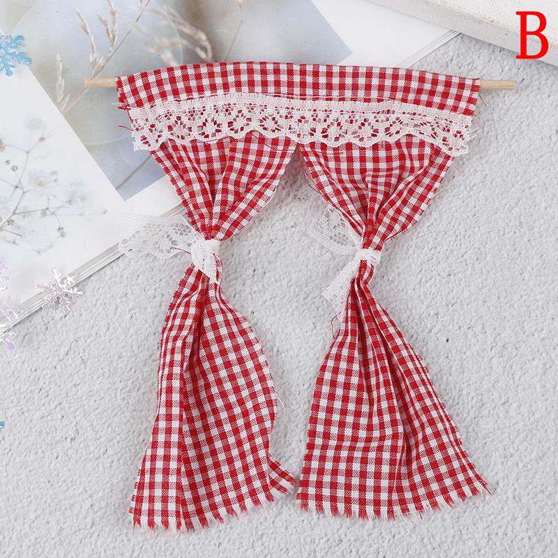 1:12 Miniature Furniture Wood Cabinet Stool Sofa Chair Toys Dollhouse Oil Painting Doll House Curtains Furniture Toys