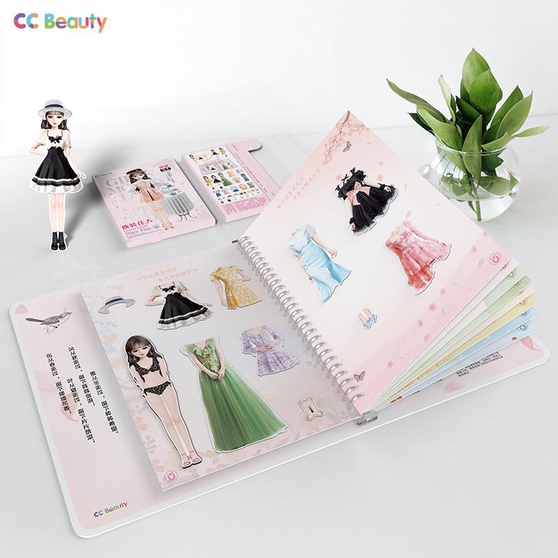 Magnetic Dress-Up Puzzle Book for Girls: Sticker Toy and Fashion Doll for Ages 4-6
