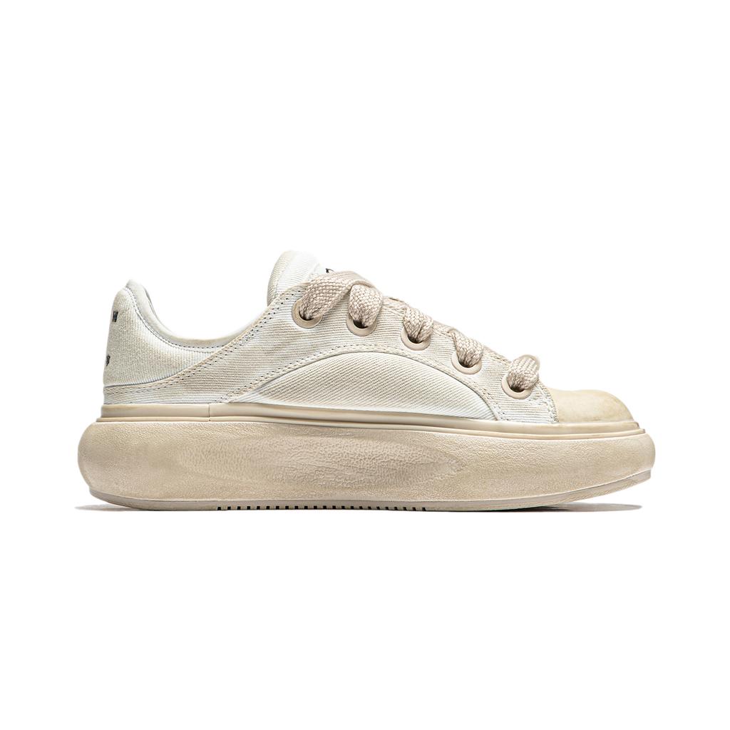New LiNing Yun You C4D Cushioning Wear Resistant Low Top Casual Shoes Women's Ivory AZGU038-4