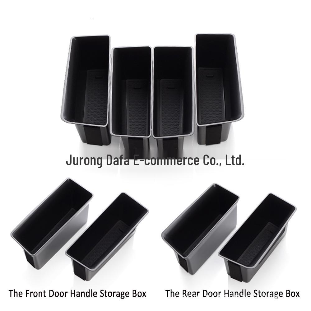 

Volkswagen Golf 8 Armrest Storage Box: 8th Gen Custom Door Organizer Accessory Rear Door Black 2 pcs