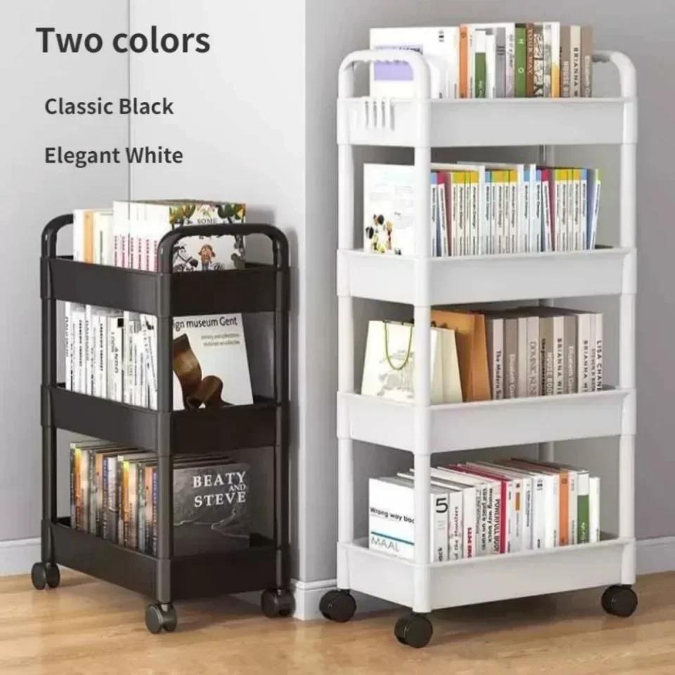 Mobile Storage Rack Trolley Kitchen Bathroom Bedroom Multi Storey Snacks Storage Rack with Wheels Organizer Home Accessories