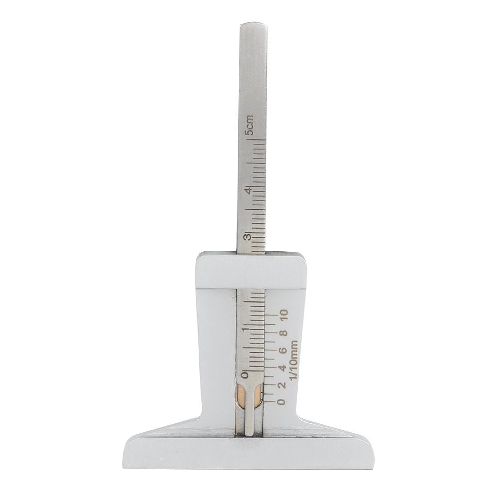 Stainless Steel Taper 0 50mm Tyre Veins Tread Depth Gauge Caliper