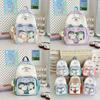 Cat Pattern Itabag Nylon Student Backpack With Clear Design And Padded Straps For Middle School Students