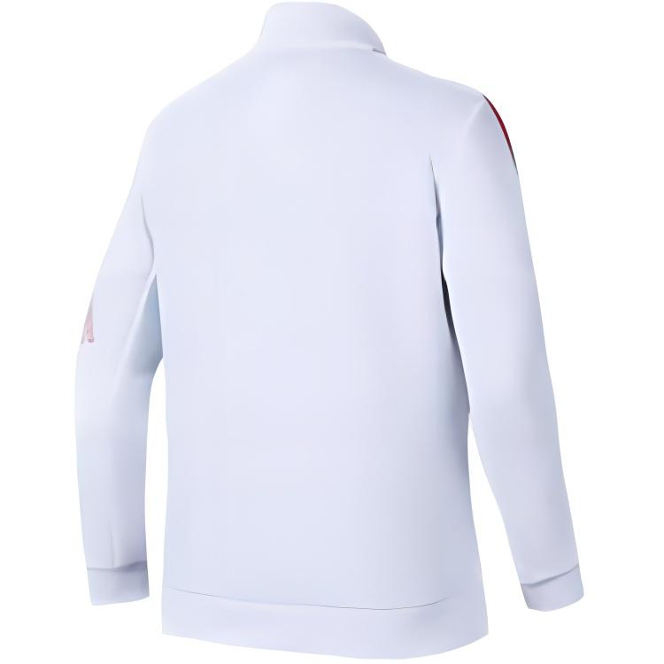 Anta Training Series Color Block Letter Zip-Up Stand Collar Jacket Women Jackets Snow-White 162347709-1