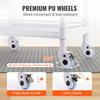 2 Tiers Lab Carts Mobile Medical Cart 2 Trays 2 Drawers 3 Trash Cans White