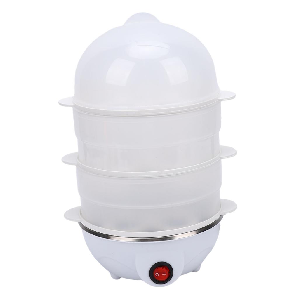 3 Tier Egg Cooker Multifunctional Compact Electric Egg Cooker for Breakfast Hard Boiled Eggs