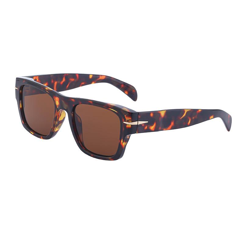 JYL TS Men's Retro David - Trendy Square Full-Frame Sunglasses ZS-DB1050