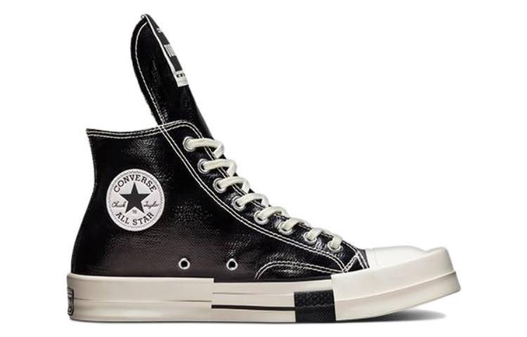 Chuck 70 Rick Owens x Chuck 70 Turbodrk Converse Wysokie 'Black Lacquer' A01291C