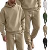 Herren 2-teilige Outfits Strick Jacquard Pullover Sweatshirt Trainingsanzug & Jogginghosen Jogginghosen Sweatsuit Sets mit Taschen