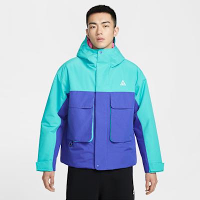 Nike Puffer Jackets Men s Cactus Green/Subtle Purple Pink/Black/Mounta M