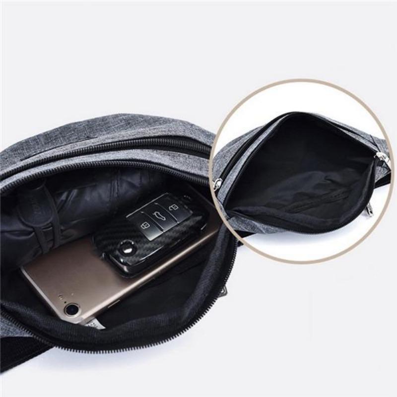 Men Casual Large Capacity Outdoor Travel Hip Purse Sports Shoulder Multifunction Wallet Bag