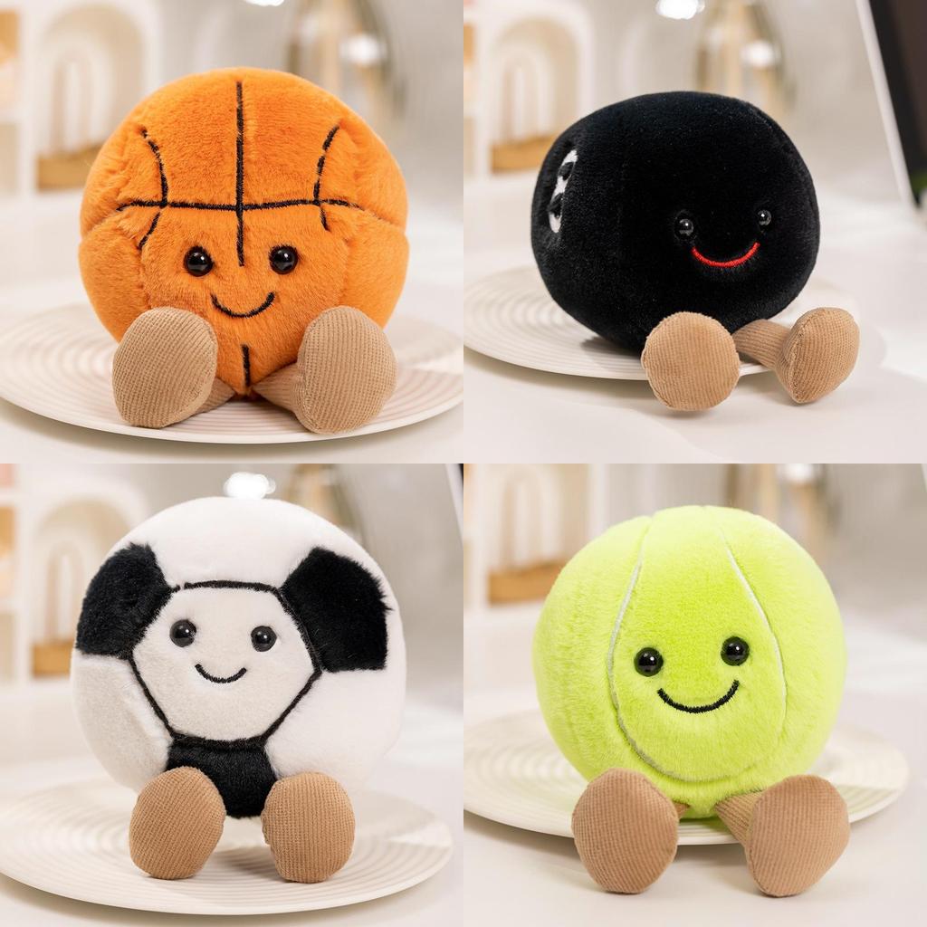 Adorable Plush Animal Sports Dolls For Football Basketball Baseball And Tennis Fun Gifts
