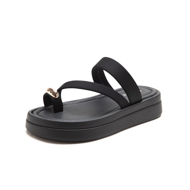 Pinch slippers New summer with skirt thick-soled sandals