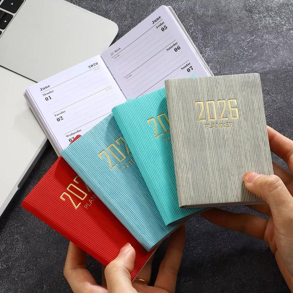 Mini Portable Weekly Planner 64 Sheets 128 Page Pocket Diary Journal A7 Planner Book  Office Use
