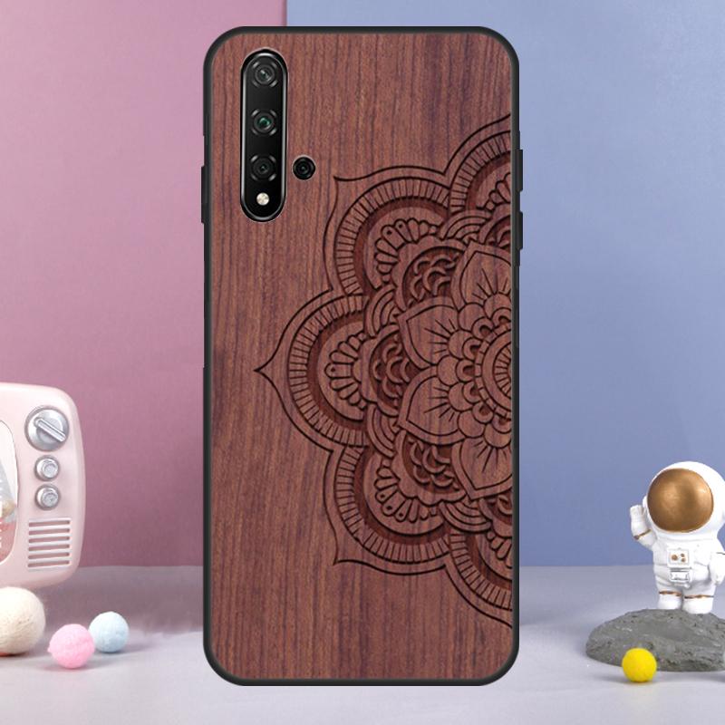 

Mandala Floral Wood For Huawei Nova 12i 12s 11i 8i 7i 9 10 SE Y60 Y61 Y70 Y72 Y73 Y90 Y91 P20 P30 P40 Lite Case Huawei Nova 8i