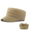 Summer Hat Men's Flat Top Hat Outdoor Mountaineering Cap Mesh Breathable Cap
