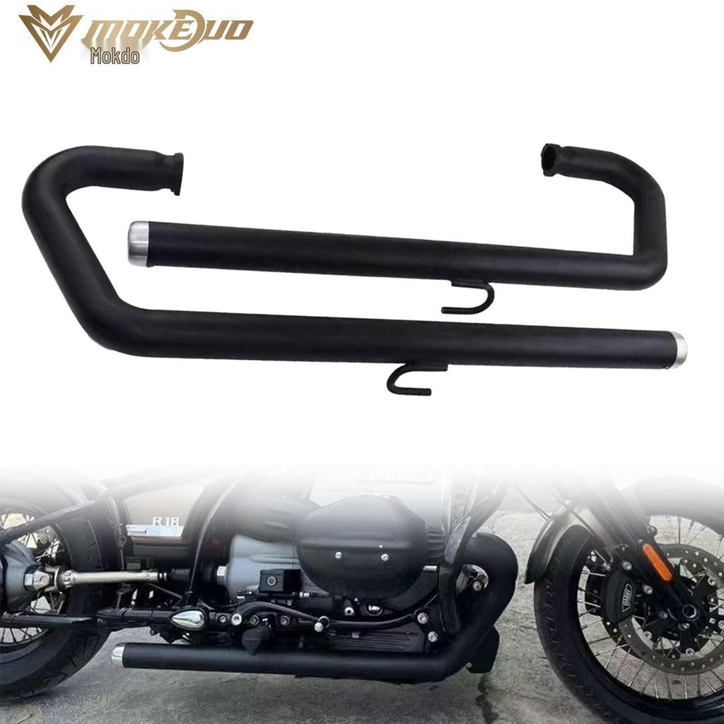 BMW R18 Bobber Retro Full Exhaust System with Laser Engraving