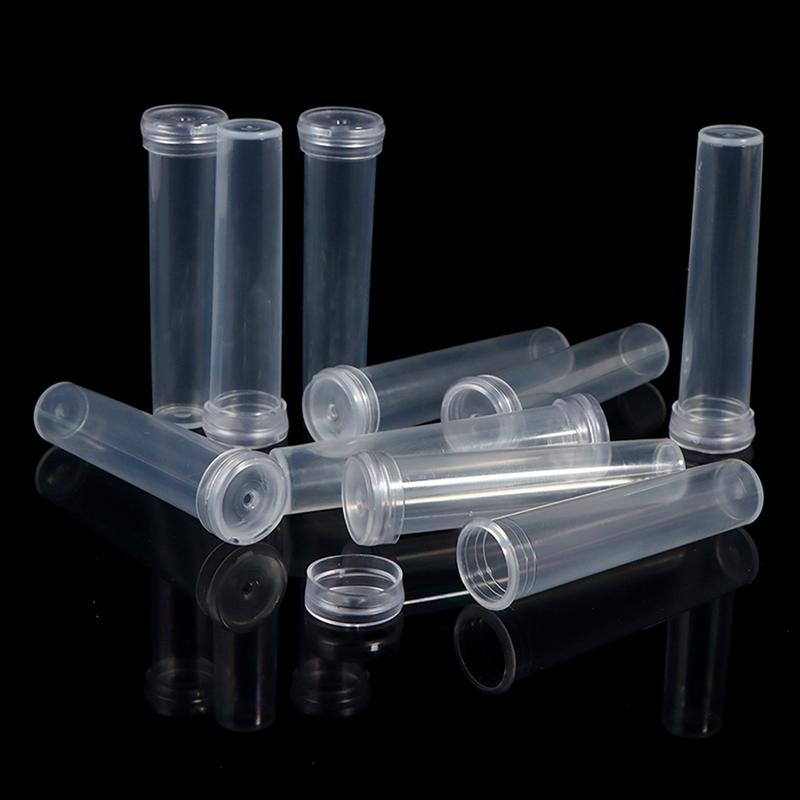 10ks malých zkumavek na výživu květin s uzávěrem zkumavky na zásobu čerstvé květinové vody