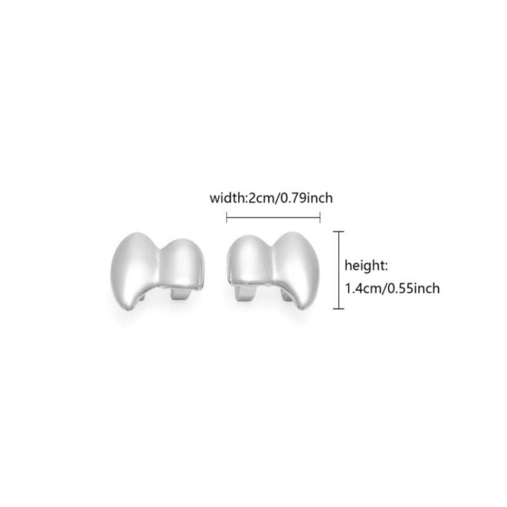 Fashion Body Jewelry Glossy Teeth Caps Halloween Cosplay Tooth Decoration DIY Double Fangs Punk Hip Hop Unisex Tiger Teeth