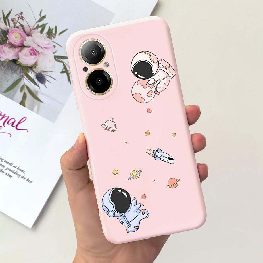 Case For Oppo Realme C67 4G Phone Cases Fashion Astronaut Soft Silicone Shockproof Back Cover Matte Shell For RealmeC67 4G Funda