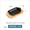 Korean Cast Iron Round Steak Plate Special Dishes Commercial Barbecue Pot Steak Pan Non Stick Plate Barbecue Tray Sizzling Plate