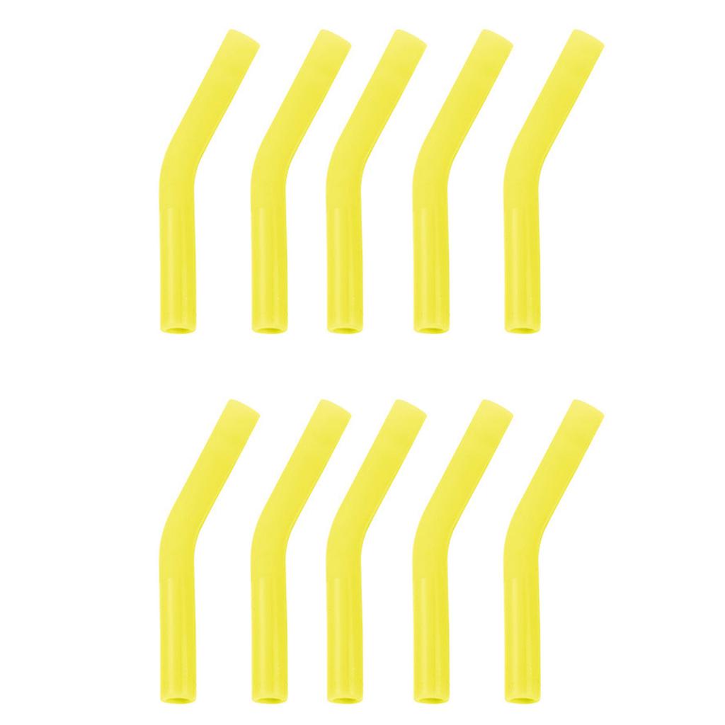 10Pcs/set Soft Silicone Straw Covers Metal Straws Tips Covers Fit for 8MM Wide Reusable Stainless Steel Straw Nozzles