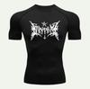 Y2K Compression Shirt Men Fitness Gym Skeleton Sport RunningSleeve T-Shirt For  T-Shirt Rashgard Tops Tee Quick Dry Short Men