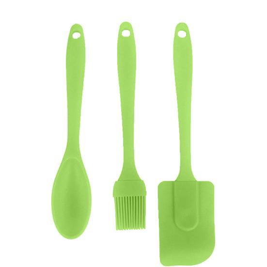 

Набор силиконовых инструментов для выпечки. 6 шт зелёный