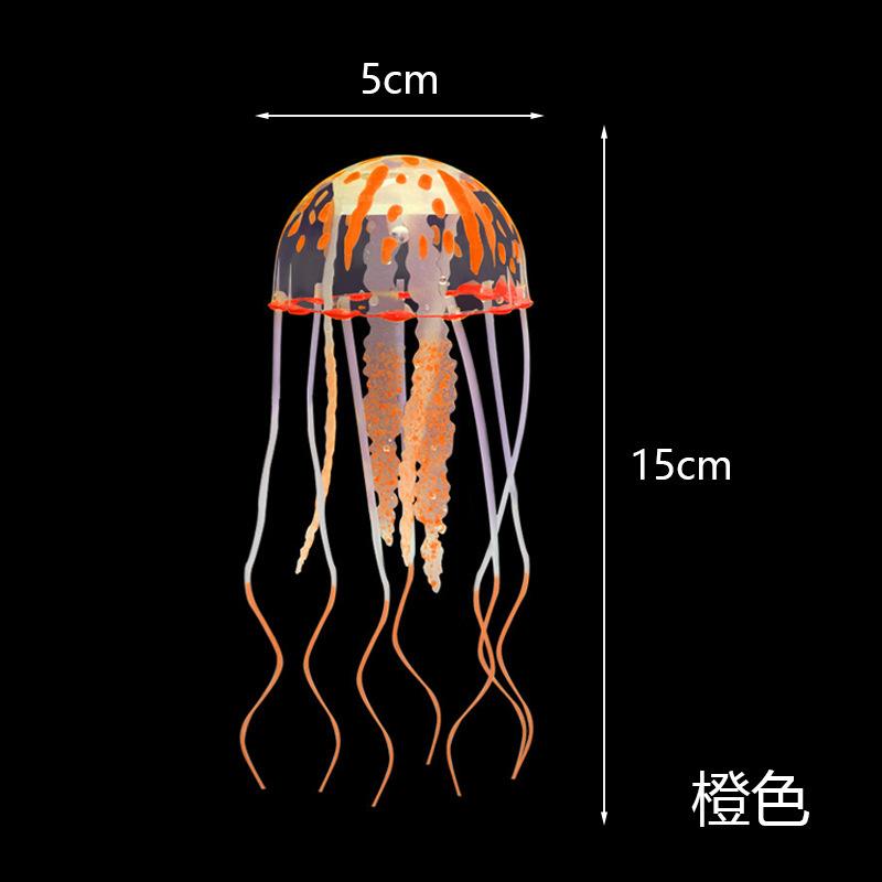 3 Stück Leuchtende Quallen Aquarium Dekoration Artikel Sicheres Silikon Aquarium Dekoration Geeignet für Verschiedene Aquarien