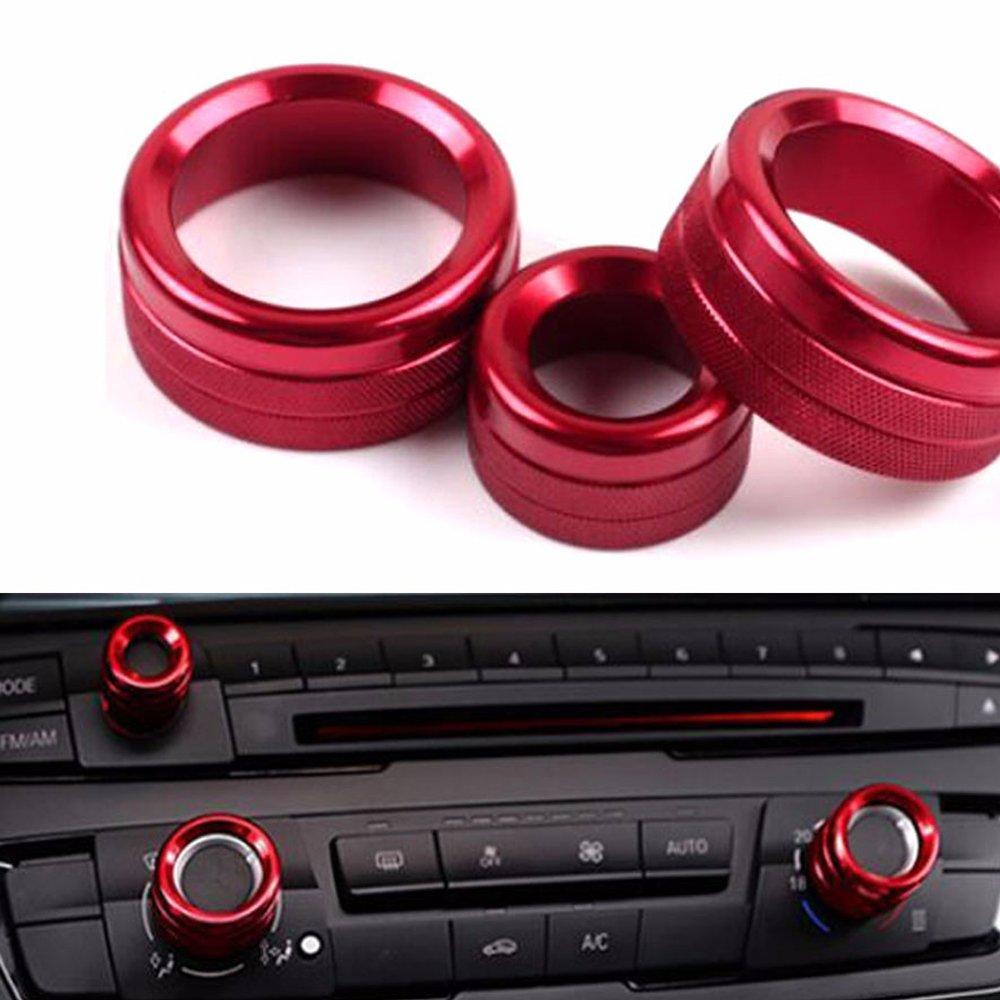 BoomBoost 3 Pieces Air Conditioner Knob Switch Cover Audio Button