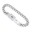 Bracelet jonc Cœur Argenté Délicat pour Pendentif Clé Ensemble Bijoux pour Amoureux pour Jour d'Anniversaire de Couples