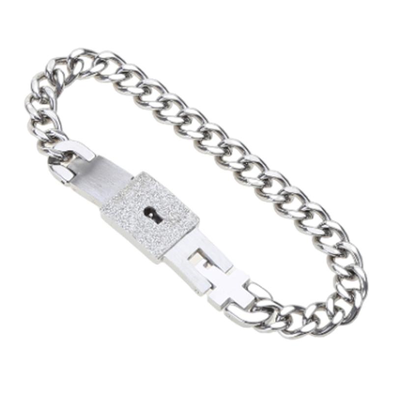 Bracelet jonc Cœur Argenté Délicat pour Pendentif Clé Ensemble Bijoux pour Amoureux pour Jour d'Anniversaire de Couples