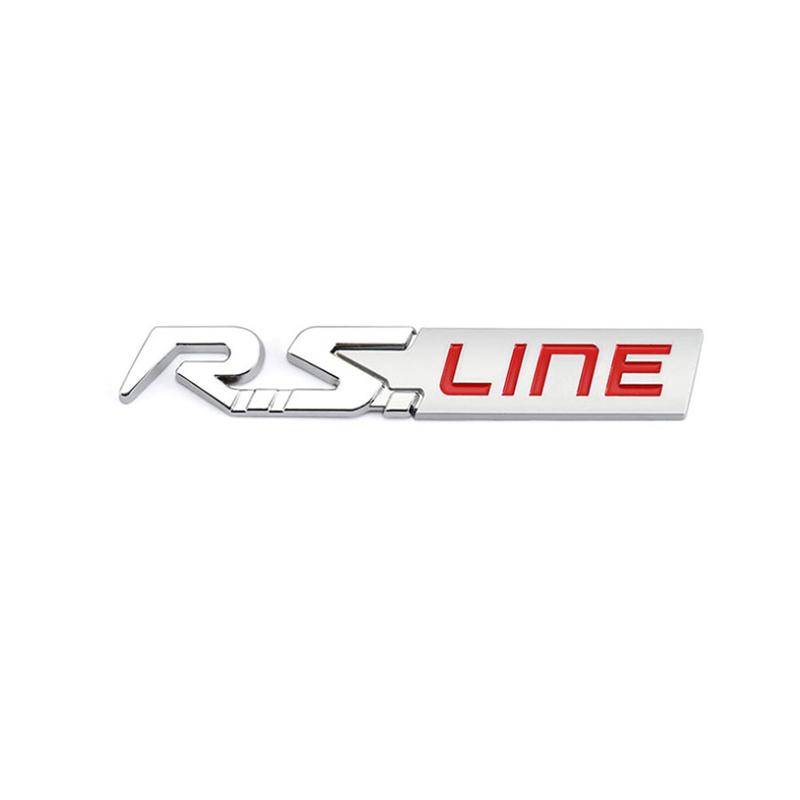 Car Metal GT RS Line Badge Emblem Decals Sticker For Logan Clio Megane 2 3 4 Captur Koleos Espace Twingo Duster Kadjar