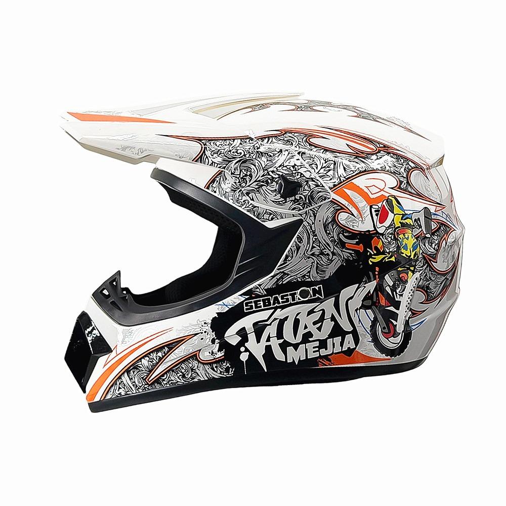 Motorcycle Helmet Off-Road Racing Riding Helmet ABS Breathable Mountain Bike Helmet Color Off-Road Helmet