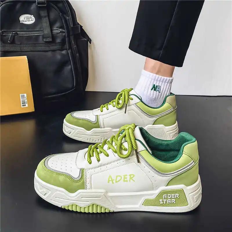 Zimni Tied Dress Boots Heels Green Party Shoes Men's Skateboarding Shoes Sneakers Sports Kit Shose Imported High Tech
