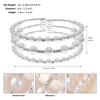 Luxury Rhinestone Pearl Wide Open Cuff Bracelet For Women Stylish Stretch Bangle Fashion Versatile Jewelry Gift