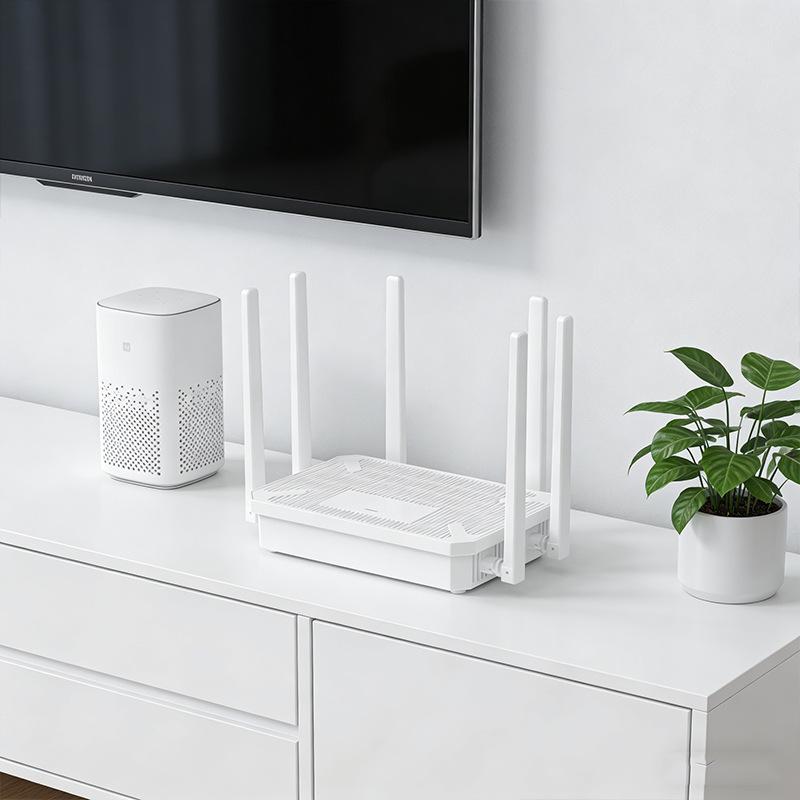 Enhanced WIFI6 Smart Wireless Router with 6 Antennas for Stable, High-Speed 4G Signal and Superior Wall Penetration.