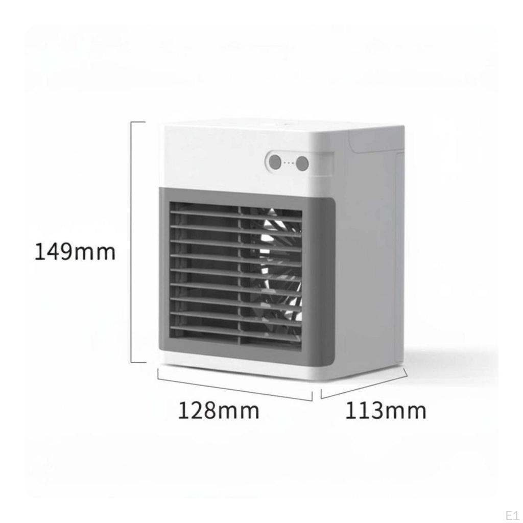 USB Desk Fan with Humidifier Removable Water Tank Desktop Misting Quiet Personal Cooling Chiller