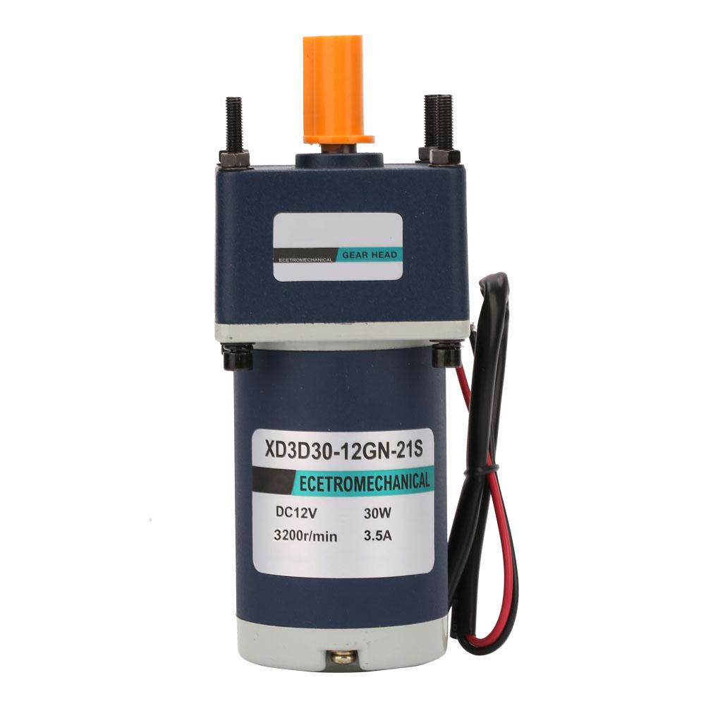 12V 30W Electric Permanent Magnet DC Gear Motor 3000 3200RPM Reduction Geared Motor(#14)