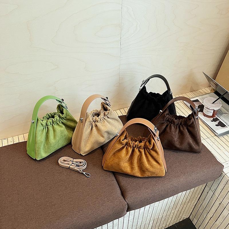 New fashion cloud bag trendy shoulder messenger bag niche design pleated handbag