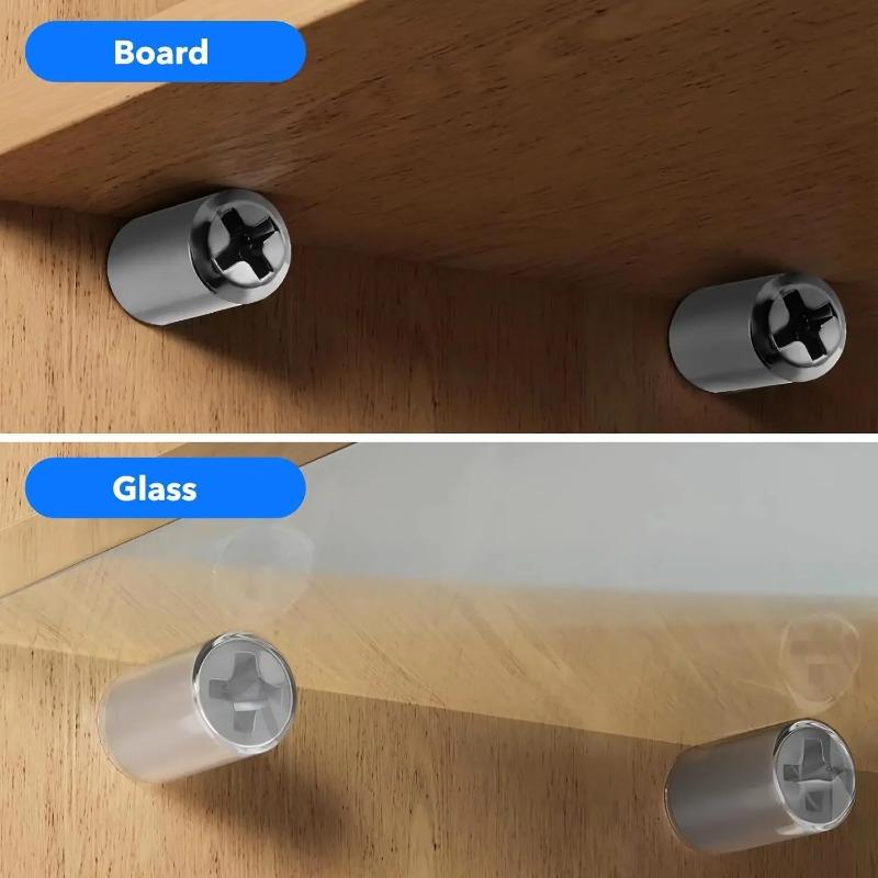 50/30/20Set Screws Screw Shelf Dowels Tool Boxs Rubber Sleeves Bolt Support Nails Wooden Glass Wardrobe Fasteners Hardware
