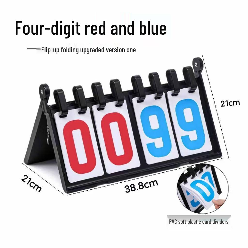 Flip Scoreboard for Basketball & Table Tennis - Portable Competition Score Keeper