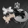 Ostrich Feather Hair Accessory: Medium & Large Fuzzy Claw Clip Headdress for Women