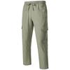 Men's Casual Trousers Loose Comfortable Cargo Pants Pants Man Cotton Linen Multi-pocket Straight Trousers Beach Thin Men Pants