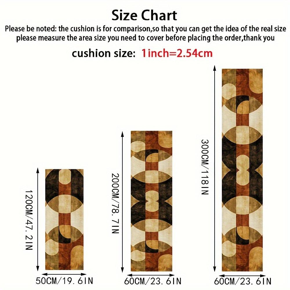 1Pcs Nordic Geometric Pattern Floor Mat Modern Kitchen Polyester Rug Non-Slip Colorful Indoor Carpet, For Home Bathroom Bedroom Living Room Decor